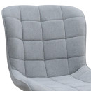 Καρέκλα Τραπεζαρίας Chiara Megapap Γκρι Ύφασμα - Μεταλλικό Μαύρο Πόδι 48x58x81εκ.