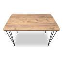 Σετ Τραπεζαρία 5τμχ Roger - Kevin Megapap mdf - Ύφασμα Χρώμα Ακακίας - Λαδί 120x70x75εκ.