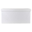 Estia Σκαμπο Cube Teddy με Αποθηκευτικο Χωρο 76χ38cm Λευκο