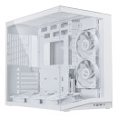 Lian li O11d Mini v2 Flow White - atx pc Gaming Case - 5x Fans - Improved Airflow - Gpu support brac