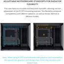 Lian li O11d Mini v2 Black - atx pc Gaming Case - Improved Airflow - gpu Support Bracket