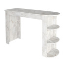 Τραπέζι Μπαρ Vigne Megapap Χρώμα Λευκό εφέ Μαρμάρου 150x51,6x101,8εκ.