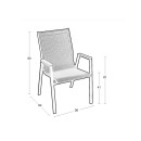 SELBY WHITE TEXT ΜΕΤΑΛΛΙΚΗ ΠΟΛ/ΝΑ 56Χ64Χ90εκ.