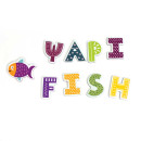 HappiHobbi Αλφαβήτα 91 Εκπαιδευτικοί Χάρτινοι Μαγνήτες Για 4+ Χρονών