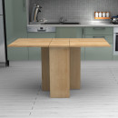 Τραπέζι Pepe Megapap Επεκτεινόμενο Χρώμα Φυσικό Οξιάς 28(56+56)x77x75εκ.