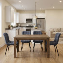 Σετ Τραπεζαρία 5τμχ Darlen - Chiara Megapap Χρώμα Καρυδί - Ανθρακί 125x72x74εκ.