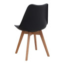 Σετ Τραπεζαρία 5τμχ Darlen - Viva Megapap Χρώμα Sencron Black - Μαύρο 125x72x74εκ.