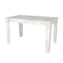 Σετ Τραπεζαρία 5τμχ Darlen - Viva Megapap Χρώμα Λευκό εφέ Μαρμάρου - Cappuccino 125x72x74εκ.