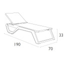 RIO PRO ΞΑΠΛΩΣΤΡΑ DARK GREY/BLACK ΠΟΛ/ΝΙΟΥ 190X70X33εκ.