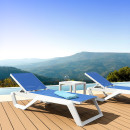 RIO PRO ΞΑΠΛΩΣΤΡΑ WHITE/BLUE ΠΟΛ/ΝΙΟΥ 190X70X33εκ.