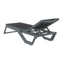 RIO PRO ΞΑΠΛΩΣΤΡΑ DARK GREY/BLACK ΠΟΛ/ΝΙΟΥ 190X70X33εκ.