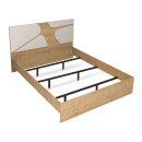 Κρεβάτι Bergamo Megapap Χρώμα Φυσικό Οξιάς 160x200εκ.