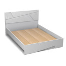 Κρεβάτι Efes Megapap Χρώμα Λευκό 160x200εκ.