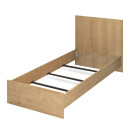 Κρεβάτι Troy Megapap Χρώμα Φυσικό Οξιάς 100x200εκ.