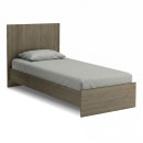 Κρεβάτι Troy Megapap Χρώμα Καρυδί 100x200εκ.