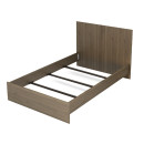 Κρεβάτι Troy Megapap Χρώμα Καρυδί 120x200εκ.