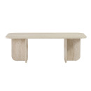 Τραπεζάκι Σαλονιού Becaj Megapap Χρώμα Travertine 120x60x41,4εκ.