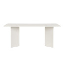 Τραπέζι Linza Megapap Χρώμα Λευκό 180x90x75εκ.