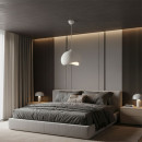 Φωτιστικό Οροφής Yontu Megapap e27 Fiberglass Μονόφωτο Χρώμα Λευκό 34x29x120εκ.