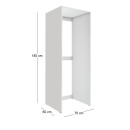 Έπιπλο Πλυντηρίου - Στεγνωτηρίου Zakar Megapap Χρώμα Λευκό 70x60x180εκ.