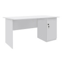 Γραφείο Εργασίας Moto Megapap Χρώμα Λευκό 150x80x75εκ.