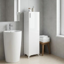 Ντουλάπι Κουζίνας - Μπάνιου Mine Megapap Χρώμα Λευκό 30x32x128εκ.