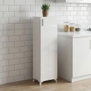 Ντουλάπι Κουζίνας - Μπάνιου Mine Megapap Χρώμα Λευκό 30x32x128εκ.