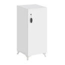 Ντουλάπι με Κλειδαριά Zehra Megapap Χρώμα Λευκό 30x32x88εκ.