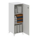 Ντουλάπι με Κλειδαριά Zehra Megapap Χρώμα Λευκό 30x32x108εκ.