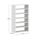 Παπουτσοθήκη Goya Megapap Χρώμα Λευκό 70x30x120εκ.