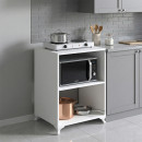 Έπιπλο Κουζίνας για Φουρνάκι Nadine Megapap Χρώμα Λευκό 60x56x85εκ.