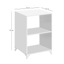 Έπιπλο Κουζίνας για Φουρνάκι Nadine Megapap Χρώμα Λευκό 60x56x85εκ.