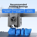 Creality cr-Petg Value Pack 2kg - no Reel - Black & Gray 3d Printer Filament Refill (Black+grey)