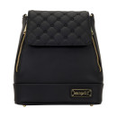 Loungefly: Black pin Trader Convertible Mini Backpack & Crossbody bag (Lfbk0218)