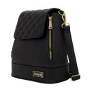 Loungefly: Black pin Trader Convertible Mini Backpack & Crossbody bag (Lfbk0218)