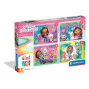 Clementoni Παιδικό Παζλ 4 in 1 Super Color Gabby's Dolhouse 12-16-20-24 τμχ