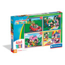 Clementoni Παιδικό Παζλ 4 in 1 Super Color Disney Mickey Mouse Club House 12-16-20-24 τμχ