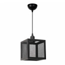 Φωτιστικό Οροφής Kivo Megapap e27 Μεταλλικό Μονόφωτο Χρώμα Μαύρο Ø16x120εκ.