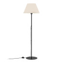 Φωτιστικό Δαπέδου Vilo Megapap e27 Μεταλλικό - Ύφασμα pvc Χρώμα Μαύρο - Λευκό Ø35x152εκ.