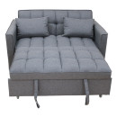 WIND GREY ΥΦΑΣΜΑ ΚΑΝΑΠΕΣ/ΚΡΕΒΑΤΙ 140X85X82εκ.