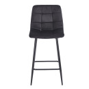 NORA BLACK VELVET ΥΦΑΣΜΑ 65εκ. ΣΚΑΜΠΟ ΜΕΤΑΛΛΙΚΟ 45X41X65-99εκ.