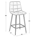 NORA BEIGE VELVET ΥΦΑΣΜΑ 65εκ. ΣΚΑΜΠΟ ΜΕΤΑΛΛΙΚΟ 45X41X65-99εκ.