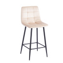 NORA BEIGE VELVET ΥΦΑΣΜΑ 65εκ. ΣΚΑΜΠΟ ΜΕΤΑΛΛΙΚΟ 45X41X65-99εκ.