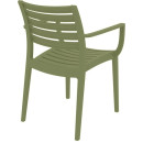 ARTEMIS OLIVE GREEN ΠΟΛΥΘΡΟΝΑ ΠΟΛ/ΝΙΟΥ 58X58X83.5εκ.