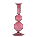 Κηροπήγιο ArteLibre Διάφανο/Μελί Γυαλί 20.5cm