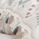 Σετ Παπλωματοθήκη Asilo Cotton box 4 τμχ Διπλή (200x220) Χρώμα Καφέ - Λευκό