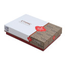 Σετ Παπλωματοθήκη Cleo Cotton box 4 τμχ Διπλή (200x220) Χρώμα Μπλε