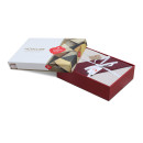 Σετ Παπλωματοθήκη Flos Cotton box 4 τμχ Διπλή (200x220) Χρώμα Μπορντώ