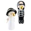 Φιγούρα Παιδί Με Τσιχλόφουσκα ArteLibre Λευκό/Μαύρο Polyresin 9x8.5x19cm Σε 2 Σχέδια