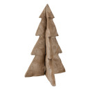 Διακοσμητικό Αντικείμενο Χριστουγεννιάτικο Δέντρο 'Nordic' Χαρτοπολτός Καφέ 10.5x11.5x17.5cm
